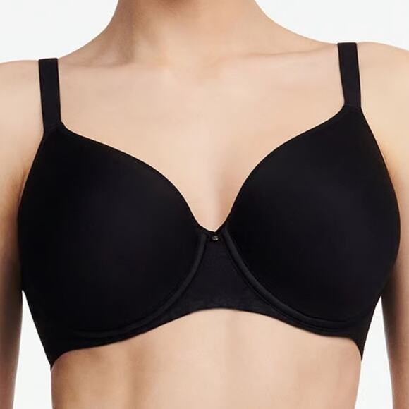 NWOT Chantelle 18J6 Comfort Chic Full Coverage Custom Fit Black Bra – 34I - Picture 1 of 10